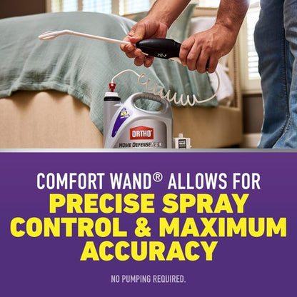 Ortho Home Defense Max Bed Bug, Flea & Tick Killer with Comfort Wand – Also Kills Bed Bug Eggs, Ready-to-Use, Indoor Pest Control Spray, 1 gal.