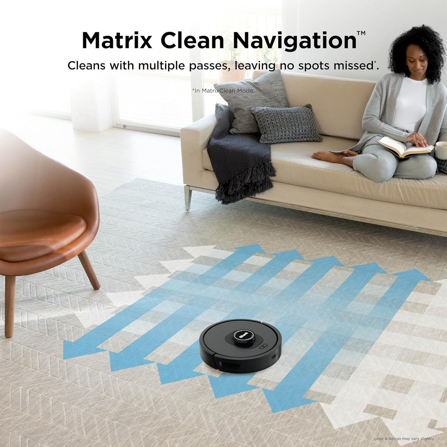 Shark AV2501S AI Ultra Robot Vacuum - Matrix Clean & Home Mapping | 30-Day HEPA Self-Empty Base, Dark Grey