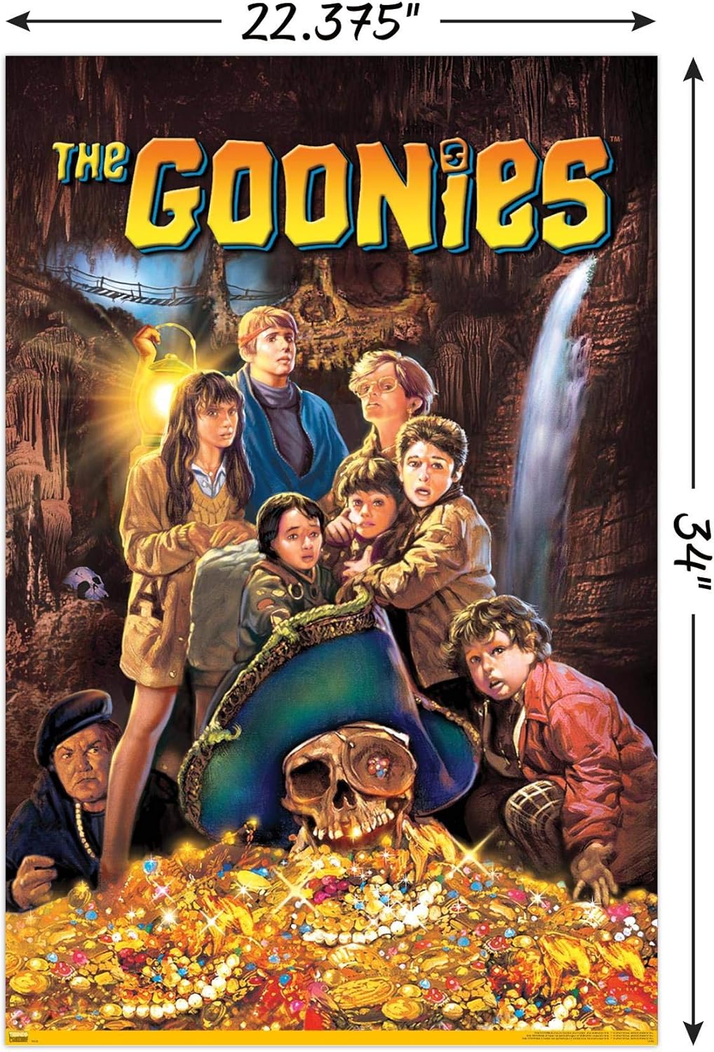 Trends International The Goonies Wall Poster - Unframed 22.375" x 34" | Perfect for Home Decor