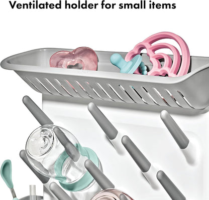 OXO Tot Expandable Drying Rack - Space-Saving Design for Newborn Baby Bottles & Essentials