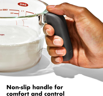 OXO Good Grips 2-Cup Glass Measuring Cup - Durable, Easy-to-Read Measurement Markings