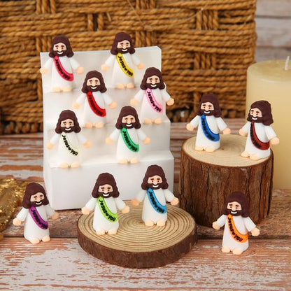BSTCRAFT Mini Jesus Figurines - 80 Pcs Religious Gifts for Easter Egg Stuffers & Sunday School
