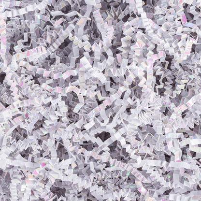 Sukh Diamond White Crinkle Paper Filler - Shredded Crinkle Cut Paper for Gift Baskets & Boxes, Protective Ornament Stuffing Grass for Wedding, Christmas, Valentine's Day, Birthday, Easter, Beauty 5OZ