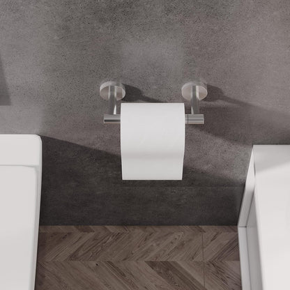 RARXTR Toilet Paper Holder - Wall-Mounted SUS304 Stainless Steel Double Post Design | Brushed Nickel Finish