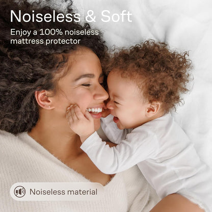 Niagara Cotton Mattress Pad - Ultra Plush Cooling Protector for Queen Size 60x80 | Fits 20-Inch Deep Mattresses
