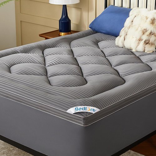 BEDLORE Queen Mattress Topper - Thick Pillow Top Pad for Back Pain Relief | Cooling Soft Cover with Deep Pockets