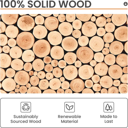 Upsimples 16x20 Picture Frames - Set of 3 Natural Solid Wood for Vertical/Horizontal Display