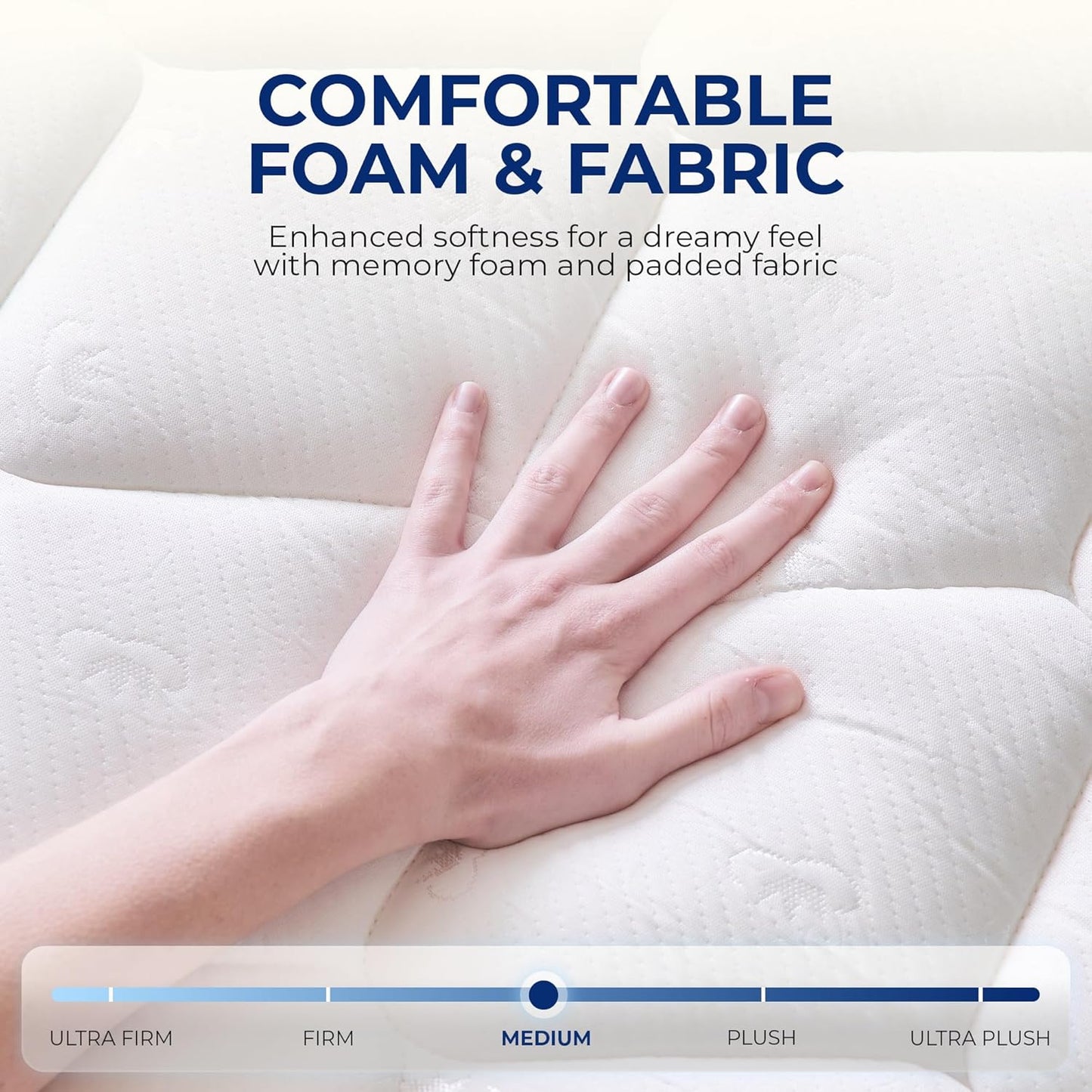 Neo Sleep Queen Size Mattress - 10 Inch Hybrid Comfort with Cooling Gel Memory Foam & Pocket Springs