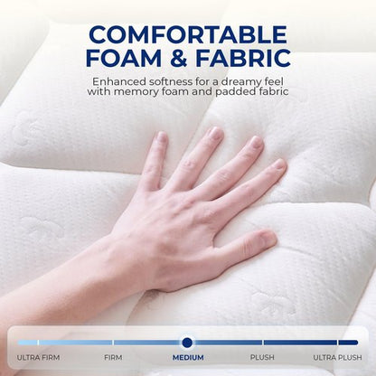 Neo Sleep Full Size Mattress, 10 Inch Hybrid Comfort & Supportive Mattress in a Box, Cooling Gel Memory Foam and Pocket Springs with Pressure Relief, CertiPUR-US Certified, Medium Firm