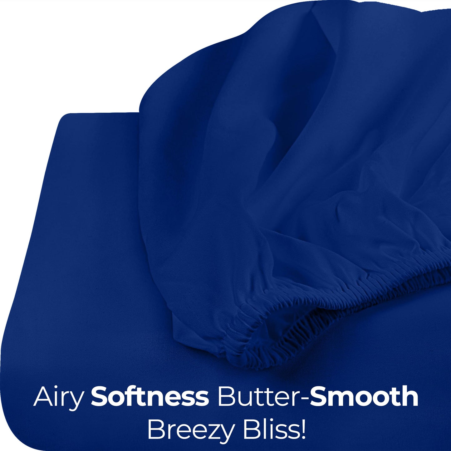 Utopia Bedding King Fitted Sheet - Bottom Sheet - Deep Pocket - Soft Microfiber - Shrinkage and Fade Resistant-Easy Care -1 Fitted Sheet Only (Royal Blue)