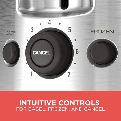 BLACK+DECKER 2-Slice Toaster - Extra Wide Slots & 7 Shade Settings | 850 Watts, Frozen & Bagel Buttons