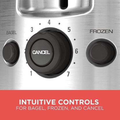 BLACK+DECKER 2-Slice Toaster - Extra Wide Slots & 7 Shade Settings | 850 Watts, Frozen & Bagel Buttons