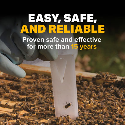 Mann Lake Apivar Strips, Mite Strips, Beetle Traps, Vacuumed Sealed, Beekeeping Essentials, Easy-to-Use, Safe & Effective, 12 Pack