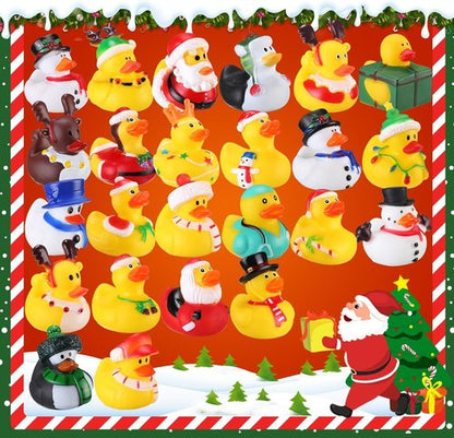 Advent Calendar 2025 - 24 Days of Fun Rubber Duck Set for Kids | Perfect Christmas Gifts for Ages 3-6
