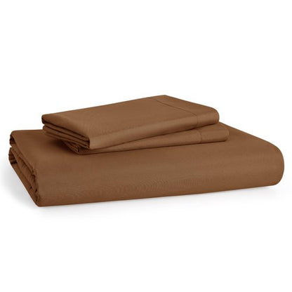 Bedsure Duvet Cover Full Size - Soft Double Brushed Bedding Set for Kids & Adults, Zipper Closure, 3 Pieces, Includes 1 Duvet Cover (80"x90") & 2 Pillow Shams, NO Comforter, Brown