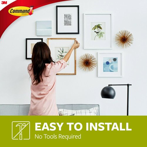 Command 5 lb Universal Picture Hanger - Damage-Free Hanging with 3 Frame Hangers & 6 Strips | Perfect for Home Decor