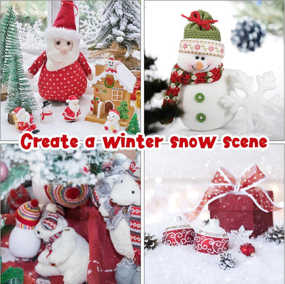 Skiennix Instant Snow Powder - Create 6-8 Gallons of Realistic Artificial Snow | Perfect for Winter Decor & Crafts