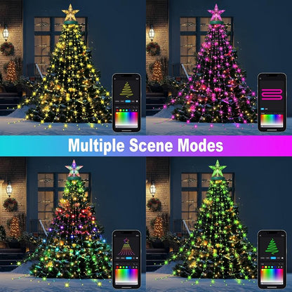 Smart Christmas Tree Lights with Ring Topper, 330 LED Colorful Tree Lights (Variation of THIS listing: 330)
