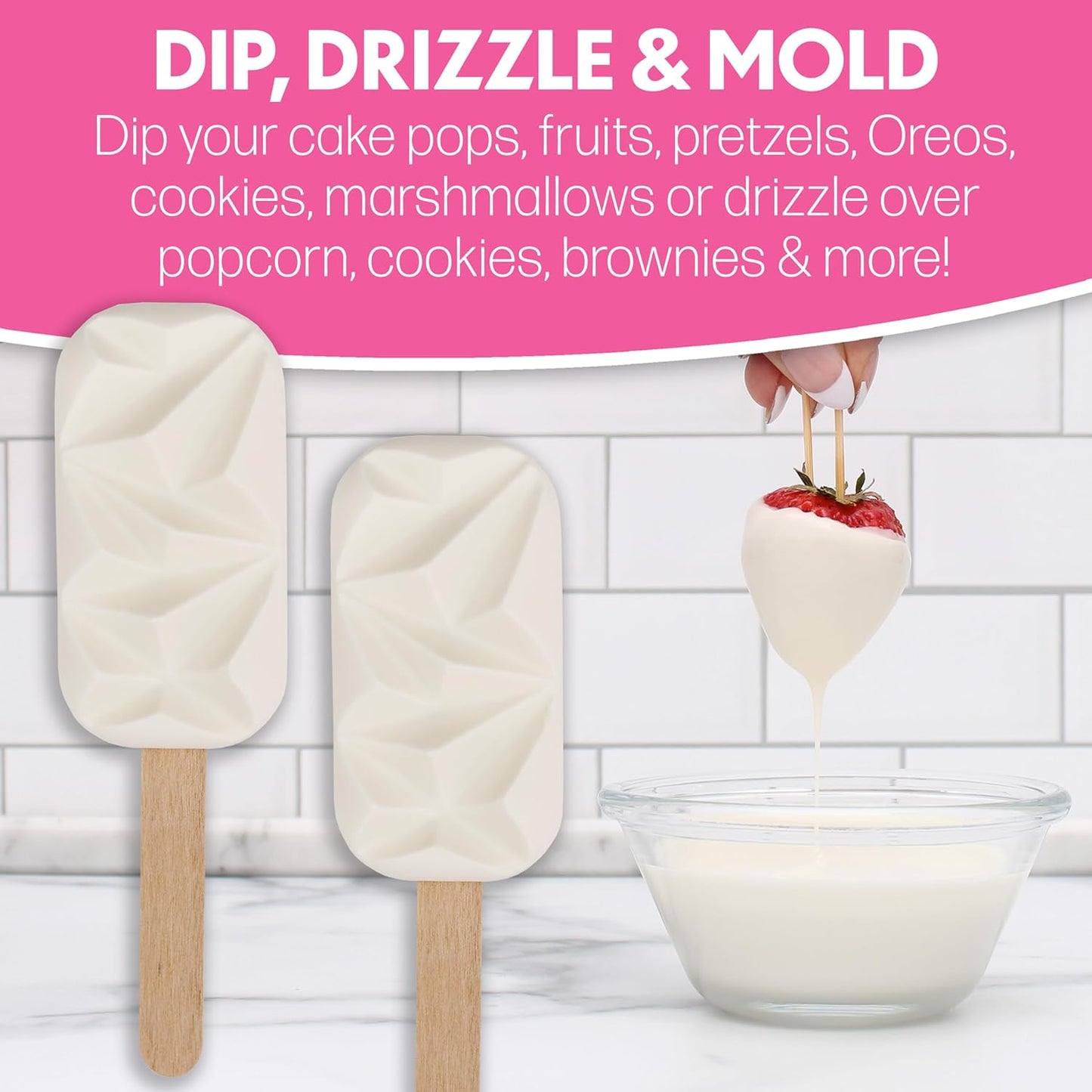 Sweet Shoppe Ultra White Melting Wafers - Premium White Chocolate for Dipping & Baking | 5 Pounds