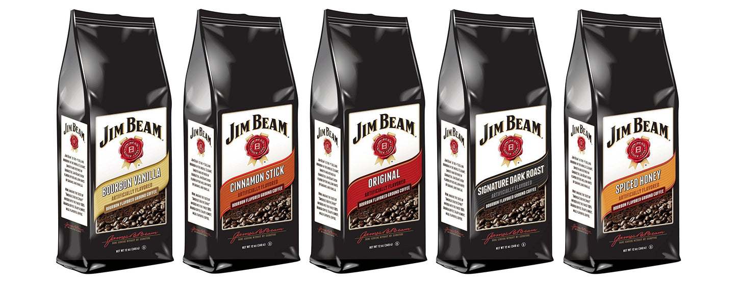 Jim Beam Original Bourbon Flavored Ground Coffee, 2 bags (12 oz ea.)