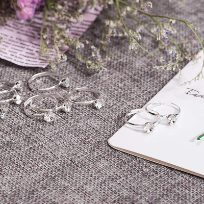 Whaline 36-Pack Diamond Engagement Rings | Bridal Shower & Wedding Table Decorations