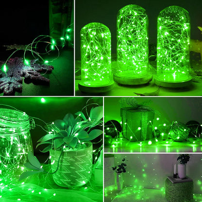 AIKEI LED Fairy Lights - 6 Pack Battery Operated Mini String Lights | Waterproof 7ft 20 LED for Weddings, Parties, and Home Decor