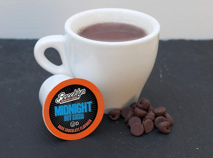 Brooklyn Beans Hot Cocoa Pods - Midnight Dark Chocolate Flavor | 40 Count for 2.0 K-Cup Brewers