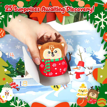 Mini Plush Advent Calendar 2025 by [Brand Name] - 25 Cute Emotional Plushies | Perfect Holiday Gifts for Kids & Collectors