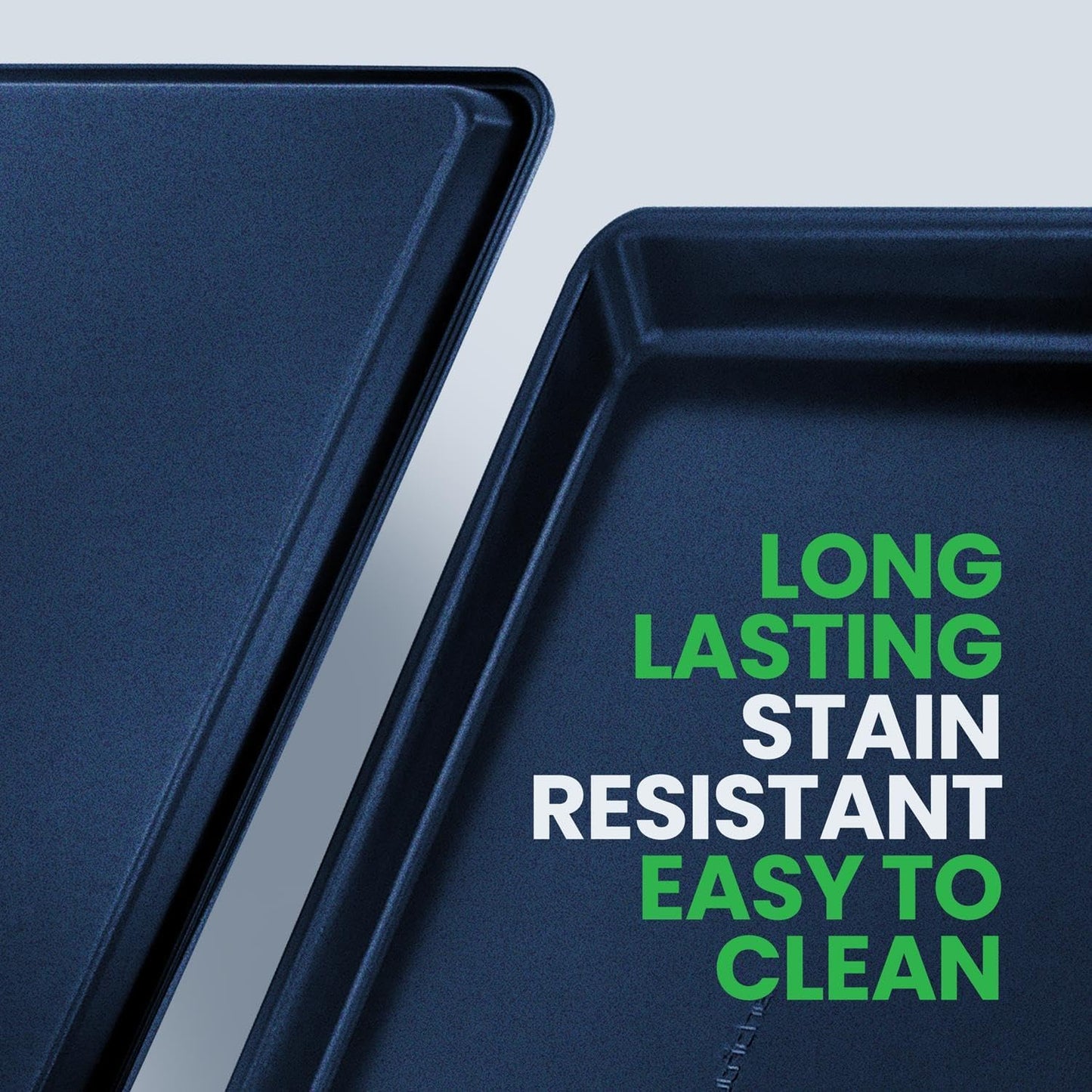 NutriChef Extra Large Nonstick Cookie Sheet - 22" x 16" Premium Carbon Steel Baking Tray for Cookies & Pastries