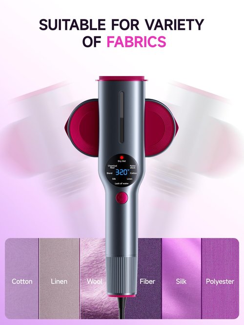 DRFLASH 2-in-1 Steamer & Iron for Clothes,15s Fast Heat-up 1200W Portable Handheld Garment Steamer,Travel Size with Large Ceramic Heat Panel,Quick Wrinkle Removal,110V-120V