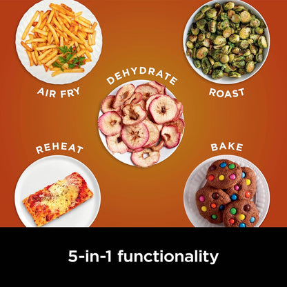 Ninja Air Fryer - 5 QT Capacity for Up to 4lbs of Fries | 5-in-1 Cooking Functions | Grey
