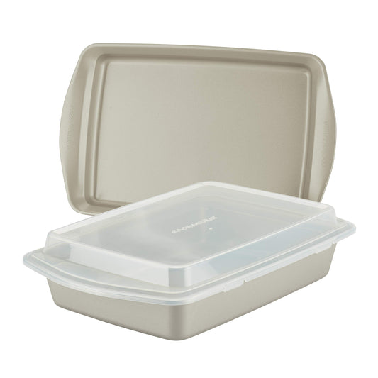 Rachael Ray 3-Piece Steel Bakeware Set, Silver