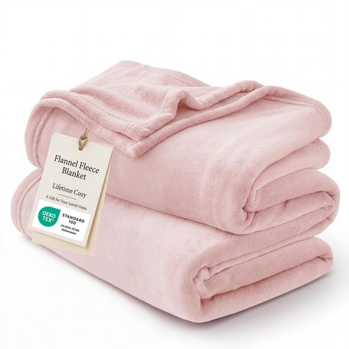 Bedsure GentleSoft Fleece Bed Blankets Full Size Pink - Soft Lightweight Plush Fuzzy Cozy Luxury Blanket Microfiber, 84x90 inches