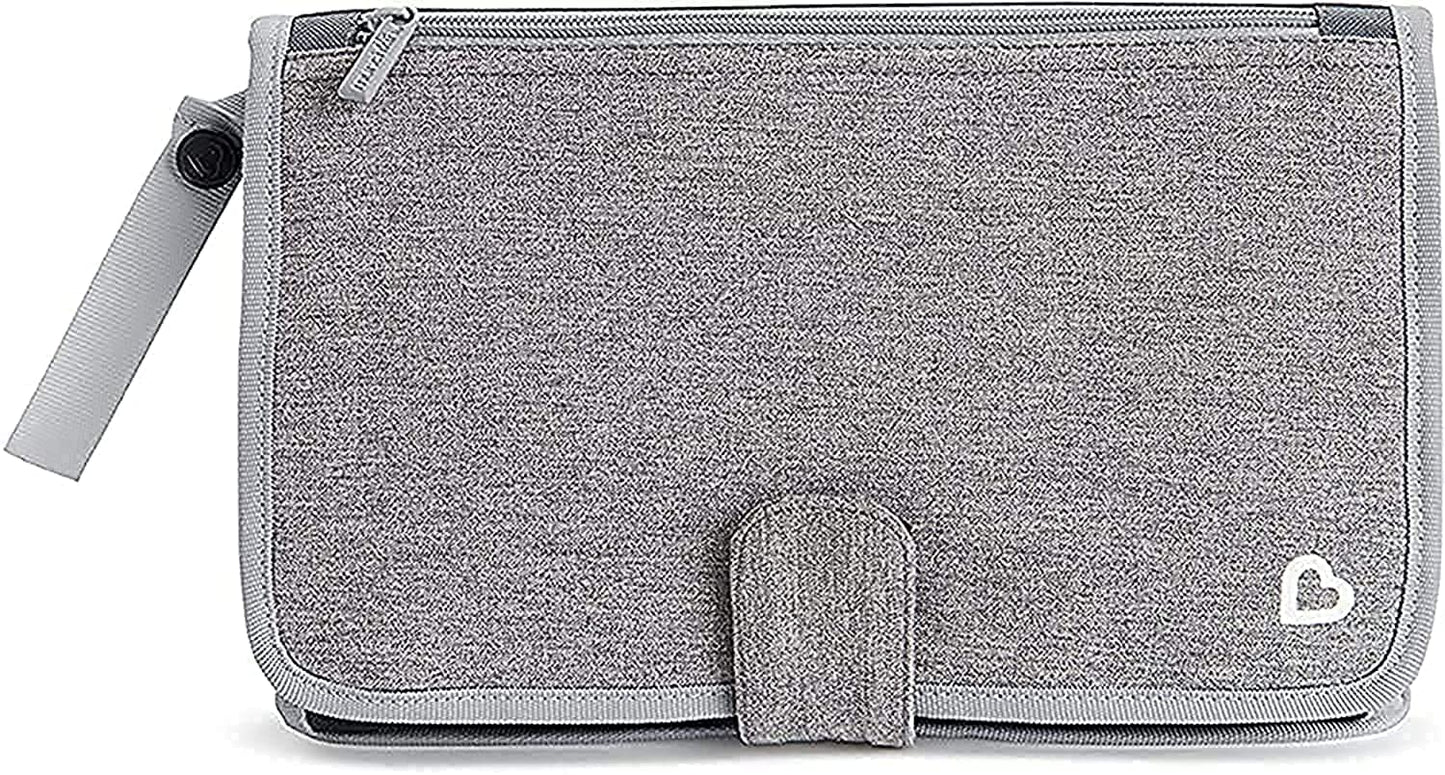 Munchkin® Go Change™ Portable Diaper Changing Kit with Changing Pad and Wipes Case, Grey