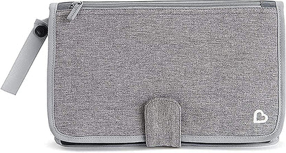 Munchkin® Go Change™ Portable Diaper Changing Kit with Changing Pad and Wipes Case, Grey