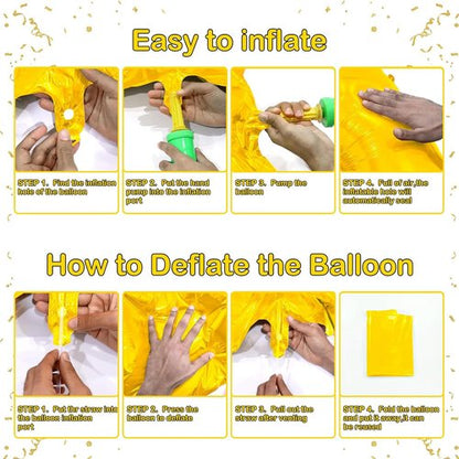 Gold Number 0 Balloon by Mylar - 40 Inch Helium Foil Balloon for Birthday & Anniversary Decor