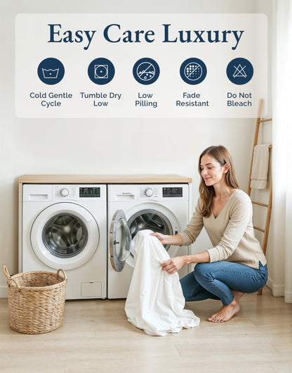 LANE LINEN 100% Organic Cotton White Twin XL Sheets Set 3-Piece Pure Percale Soft Bedding Breathable Fits Mattress Upto 15" Deep