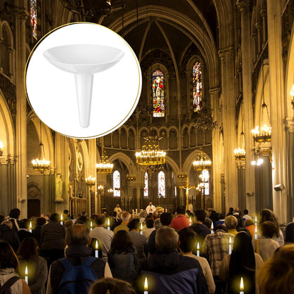 Regine Switzerland Candle Holders - 100 Pcs Plastic Drip Protectors for Church & Events | Vigil, Memorial, Wedding