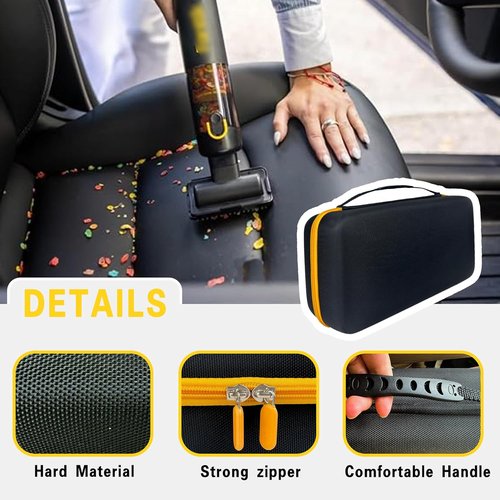 Fanttik Case for Slim V8/V10 Apex & Mate | Portable Hard Storage with Divider & Mesh Pocket