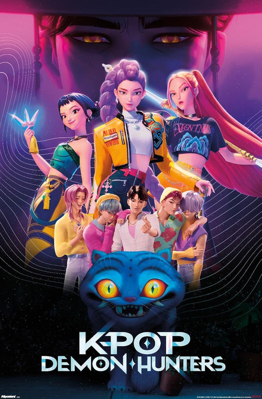Netflix KPop Demon Hunters 2025 - Premium Unframed Wall Poster | 22.4L x 14.7W