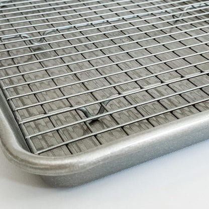 USA Pan Extra Large Baking Sheet Pan Set with Nonstick Cooling Rack - XL Metal Design