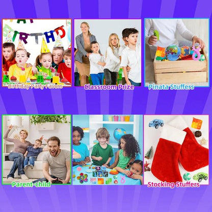 Fidget Toys Bulk - 200 Pcs Kids Party Favors | Birthday Gifts, Goodie Bag Stuffers & Carnival Prizes