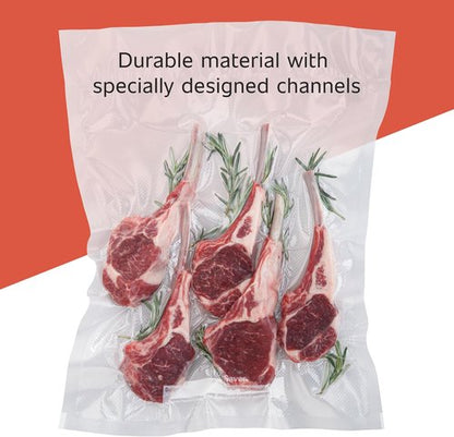 FoodSaver Vacuum Sealer Bags - Custom Fit Airtight Storage for Meal Prep | 8 x 20' (Pack of 3)