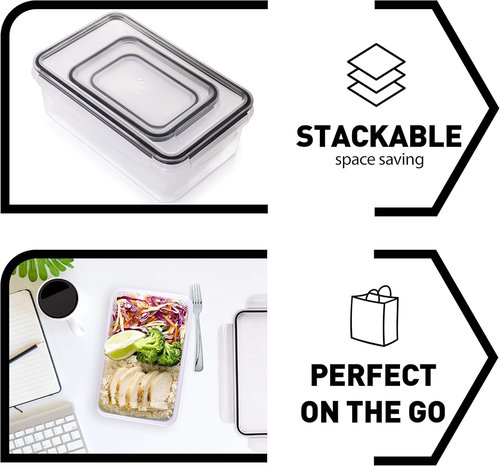 Fullstar 28-Piece Food Storage Container Set - Leakproof, BPA-Free Meal Prep & Kitchen Organization
