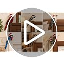 Wooden Bird Door Topper Decor - Owl Shape Corner Statue