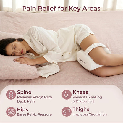 Momcozy Pregnancy Pillow - Comfortable Knee Support for Side Sleepers | Ideal for Expecting Mothers