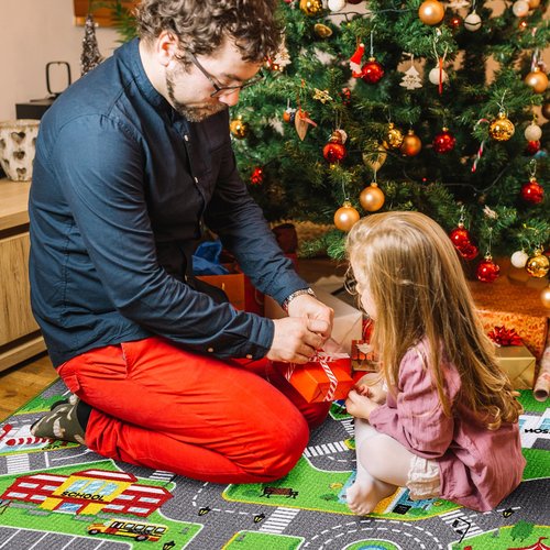 Booooom Jackson Car Rug-Car Mat for Kids Toy Cars -Car Rugs for Kids Toy Cars-Road Rug-Kids Car Rug Play Mat-Car Track Carpet-Car Play Mat-Car Play Rug-Race Car Floor Mat-Kids Car Playmat Rug