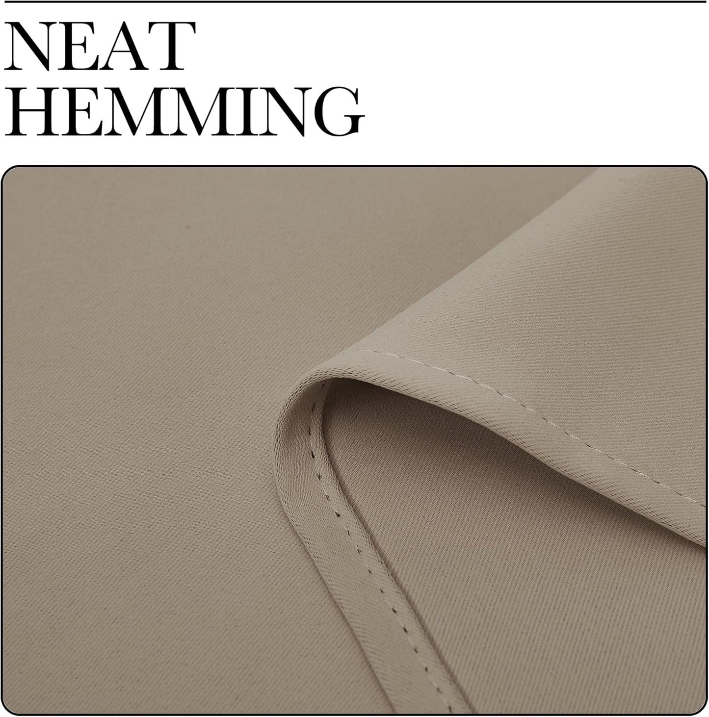 NICETOWN Blackout Curtain Panels - Thermal Insulated Grommet Drapes for Basements | Taupe, 29x45 Inch (1 Pair)