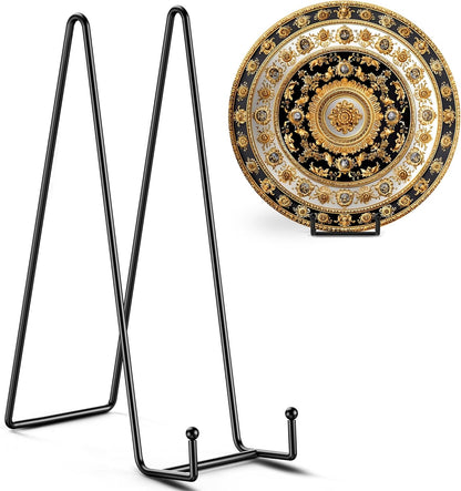 TR-LIFE 14 Inch Heavy Duty Plate Stand | Metal Display Easel for Large Plates & Frames (2 Pack)