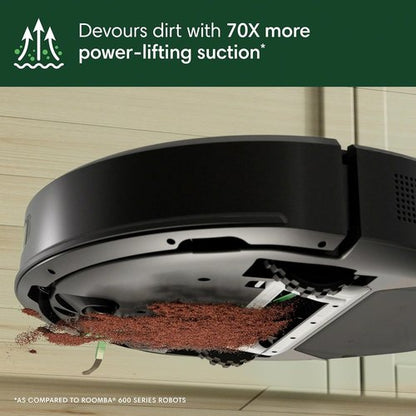 iRobot Roomba 105 Vacuum | Powerful Suction, LiDAR Navigation, Multi-Surface Cleaning, Self-Charging